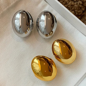 Polished Silver Dome Studs