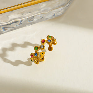 Multi-Color Bubble Band Ring