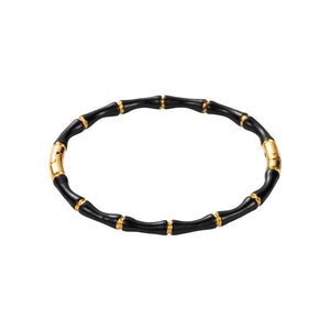 Onyx Bamboo Bangle