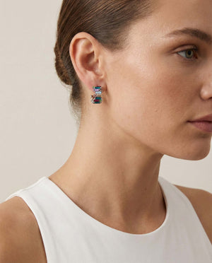 Prism Arc Hoop Earrings