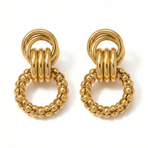 Braided Knot Link Earrings