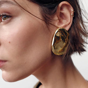 Abstract Teardrop Earrings