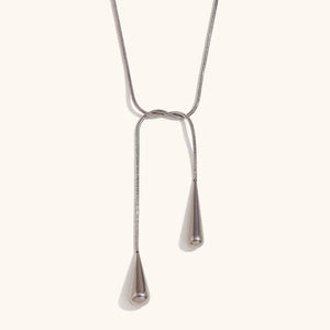 Chrome Teardrop Lariat