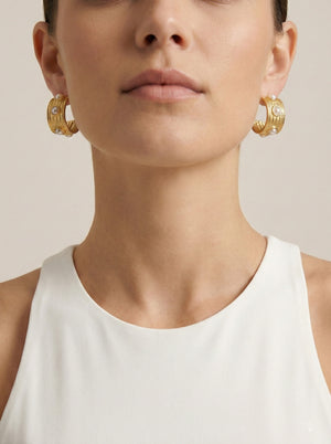 Pearl Crest Hoops