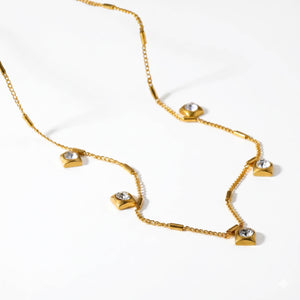 Radiant Quad Crystal Station Chain