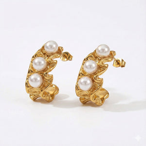 Pearl Cascade Hoops