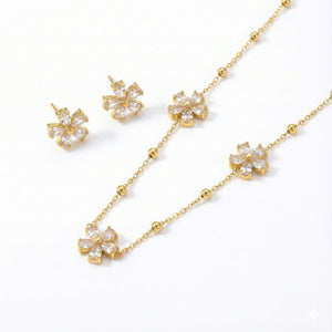 Crystal Blossom Jewelry Set