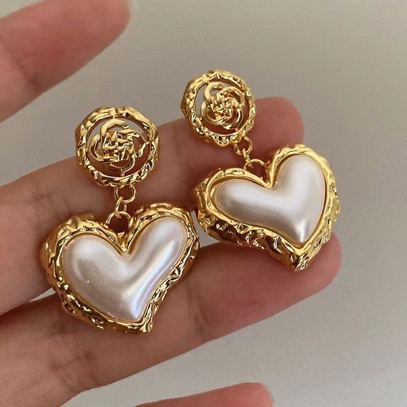 Vintage Rose Heart Drops