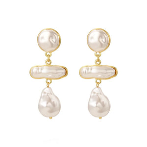 Ivory Baroque Tier Earrings