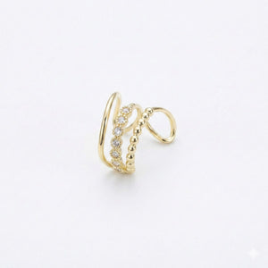 Aurora Crystal Gold Ear Cuff