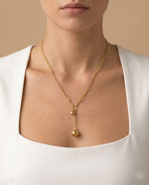 Orbital Sphere Drop Necklace