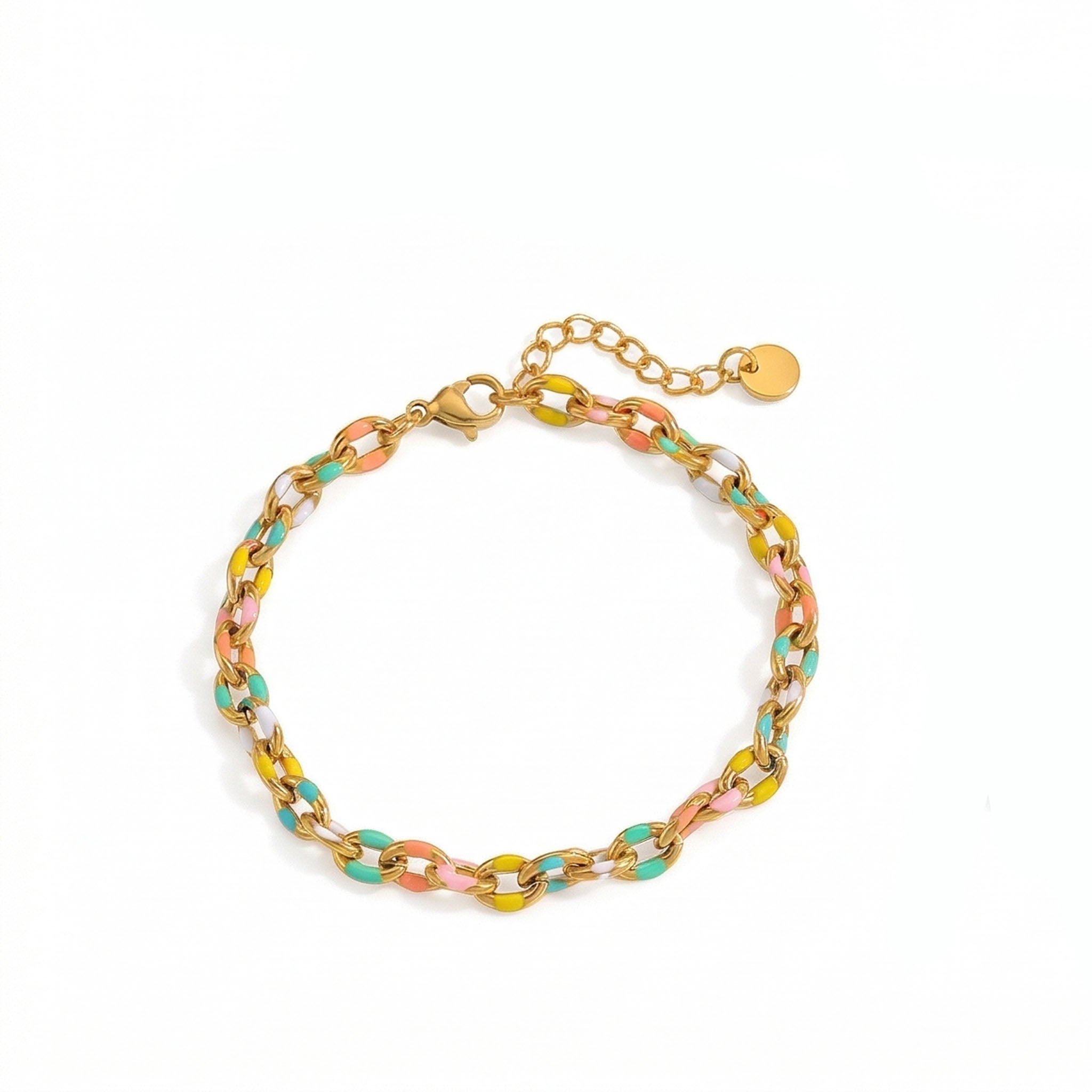 Candy-Coated Cable Bracelet