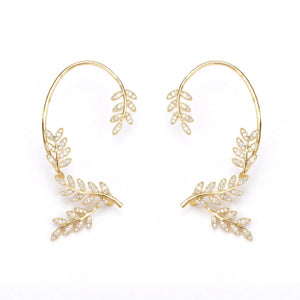Crystal Laurel Ear Cuff