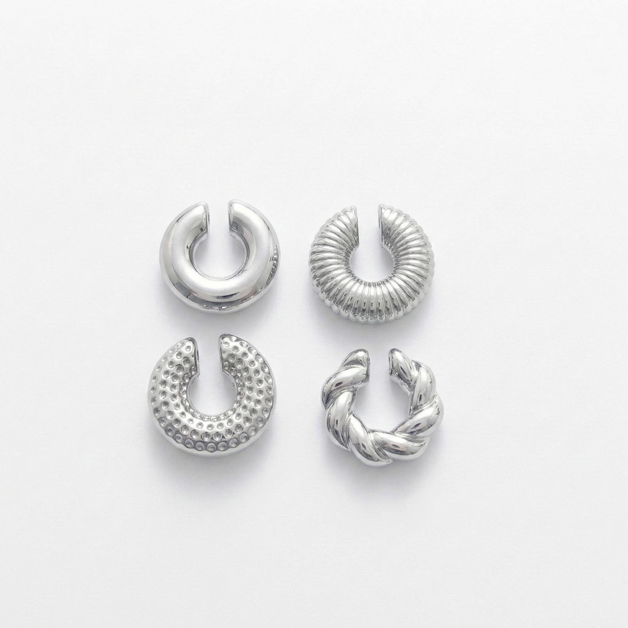 Modern Coil Ear Cuff Quad Set