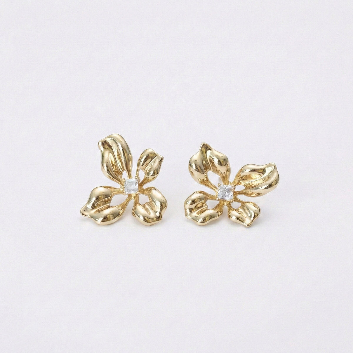 Radiant Bloom Stud Earrings