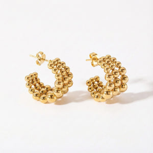 Golden Orbit Hoops