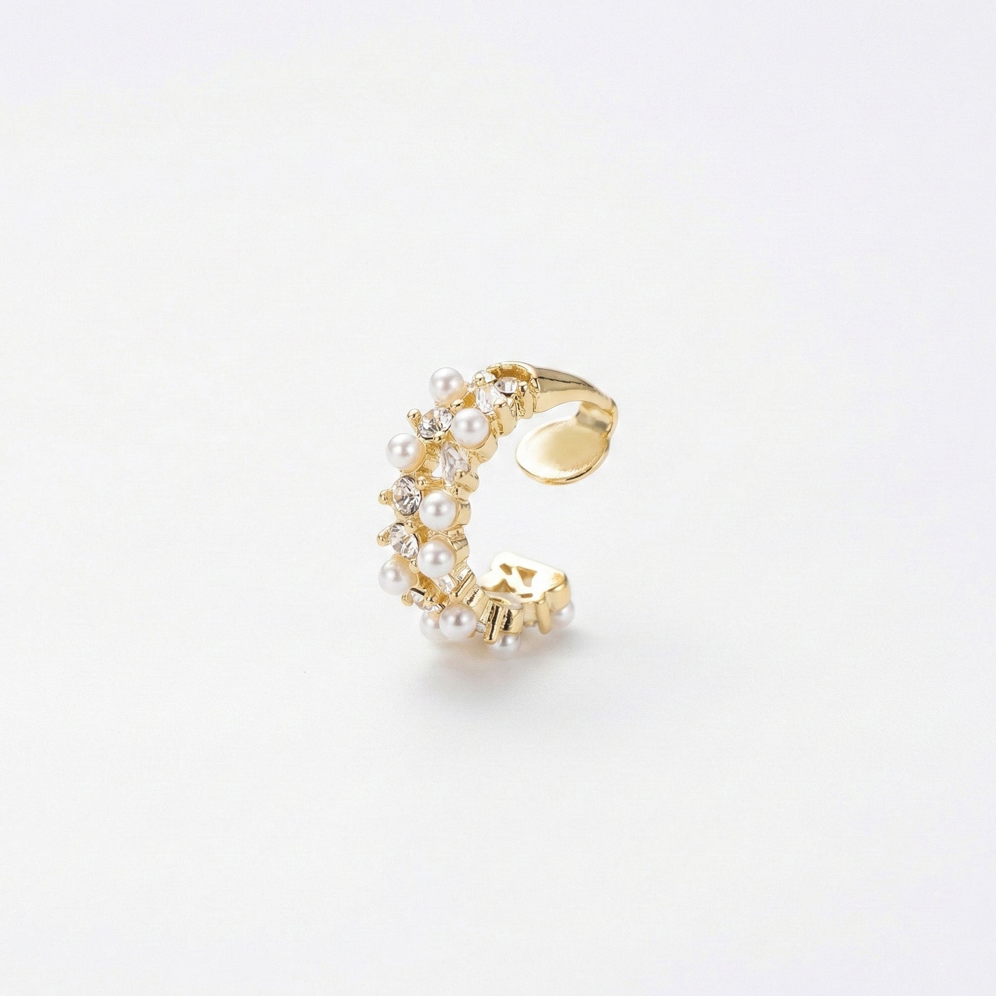 Luna Pearl Wrap Gold Ear Cuff