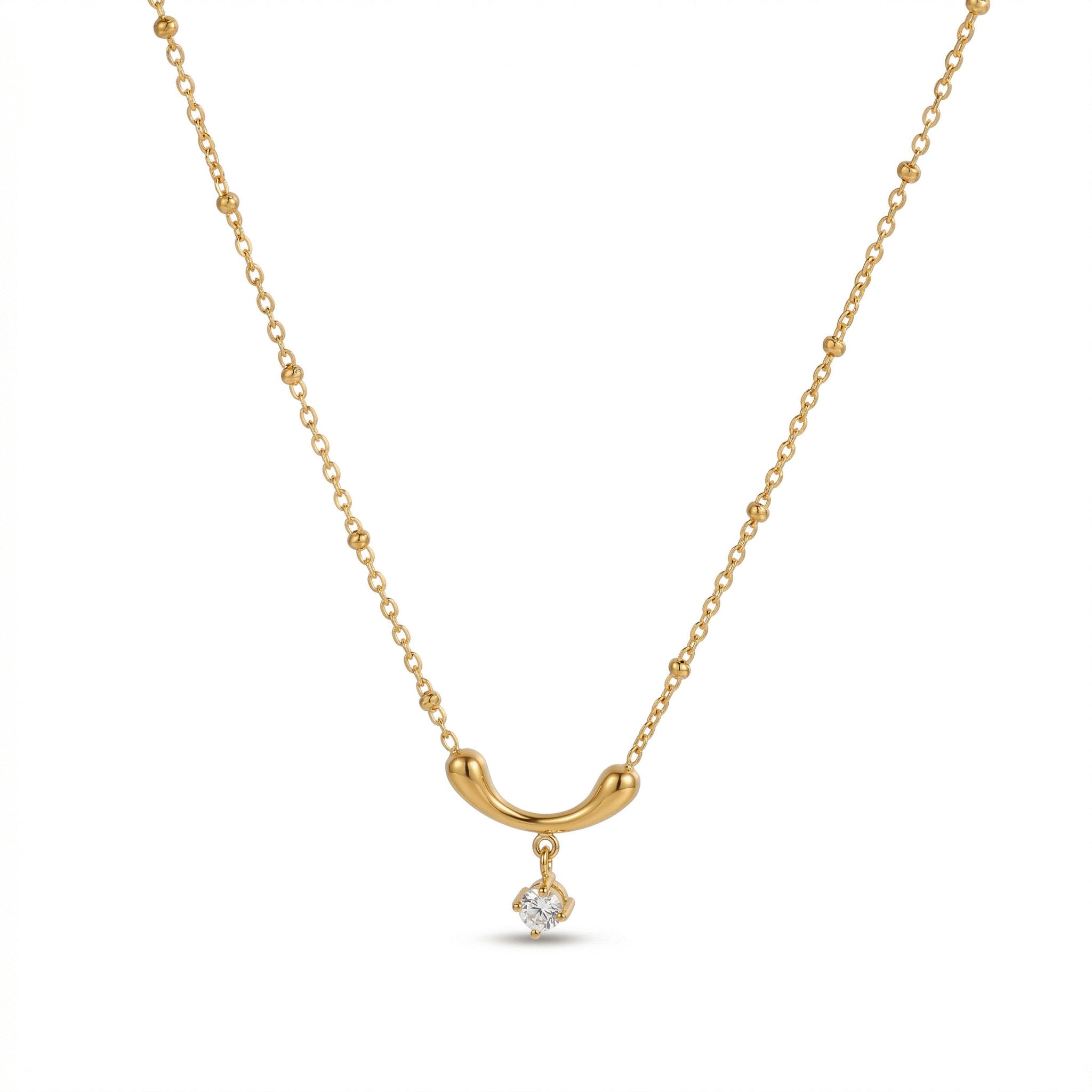 Celestial Drop Bead Necklace