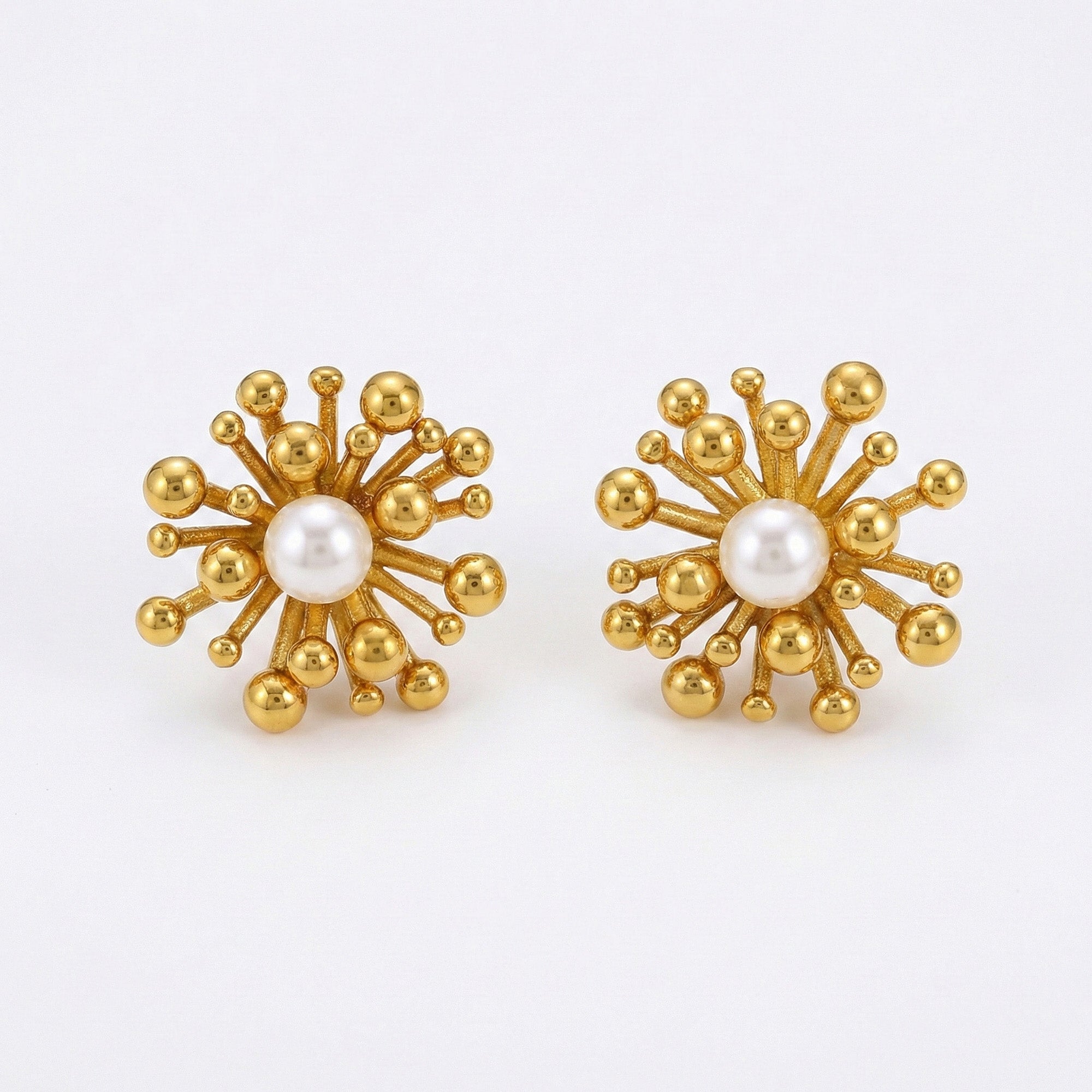 Dandelion Pearl Studs