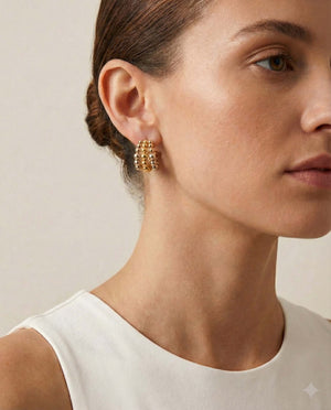Golden Orbit Hoops
