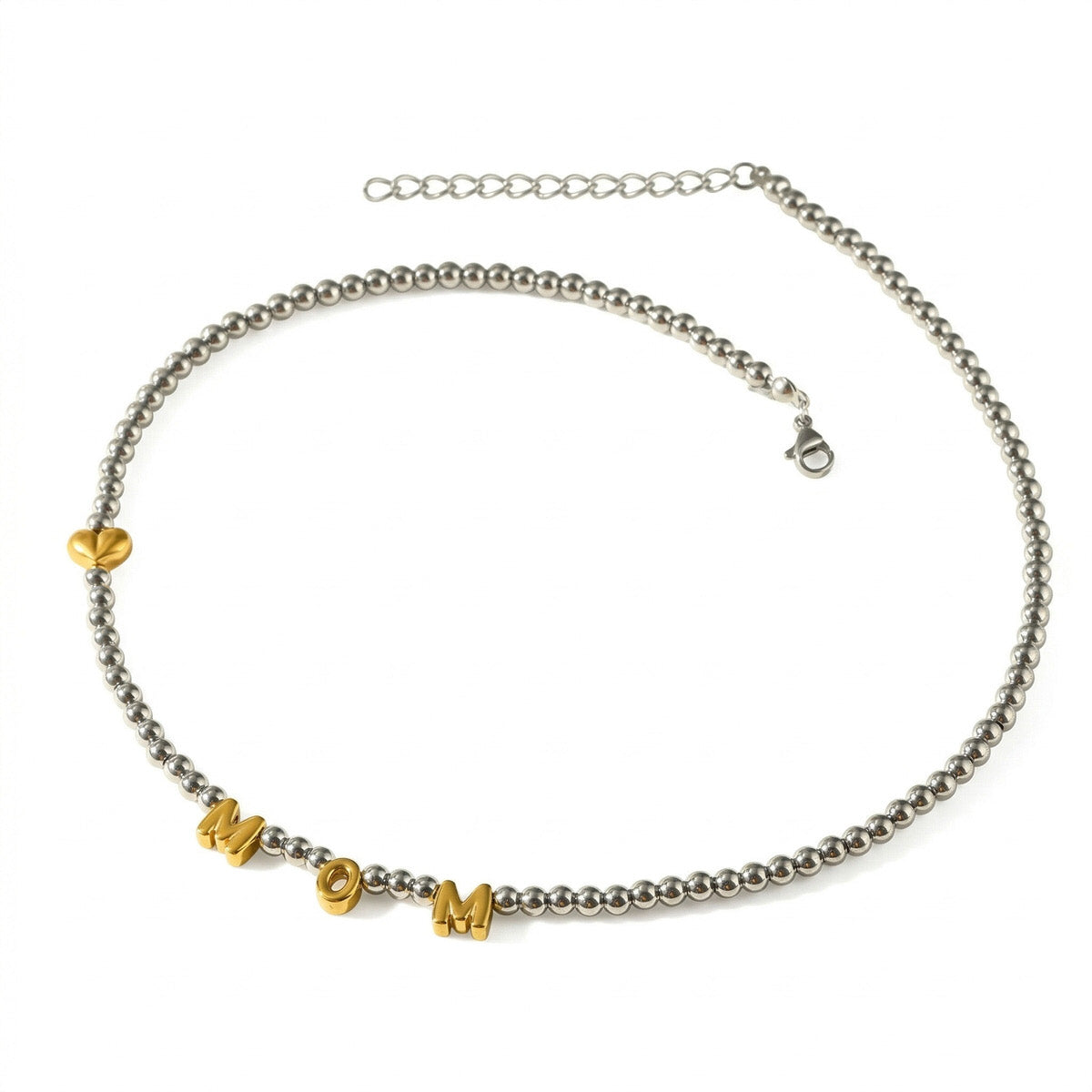Mama's Heart Beaded Choker