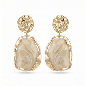 Organic Glow Frame Earrings
