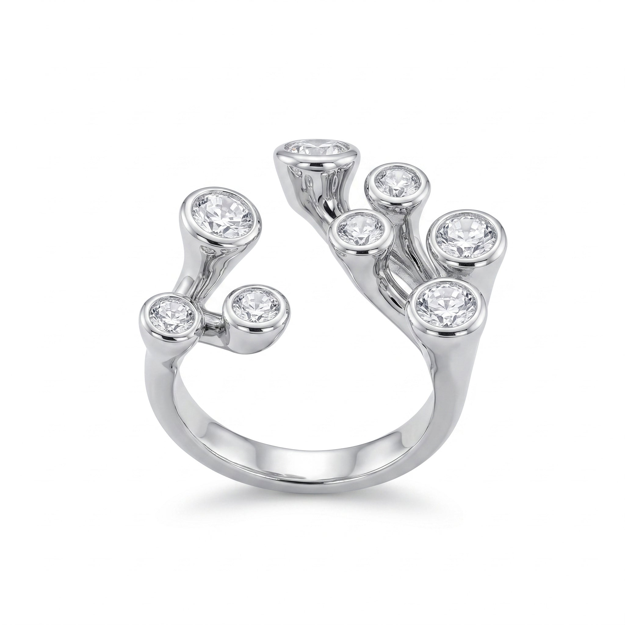 Coral Blossom Bypass Ring
