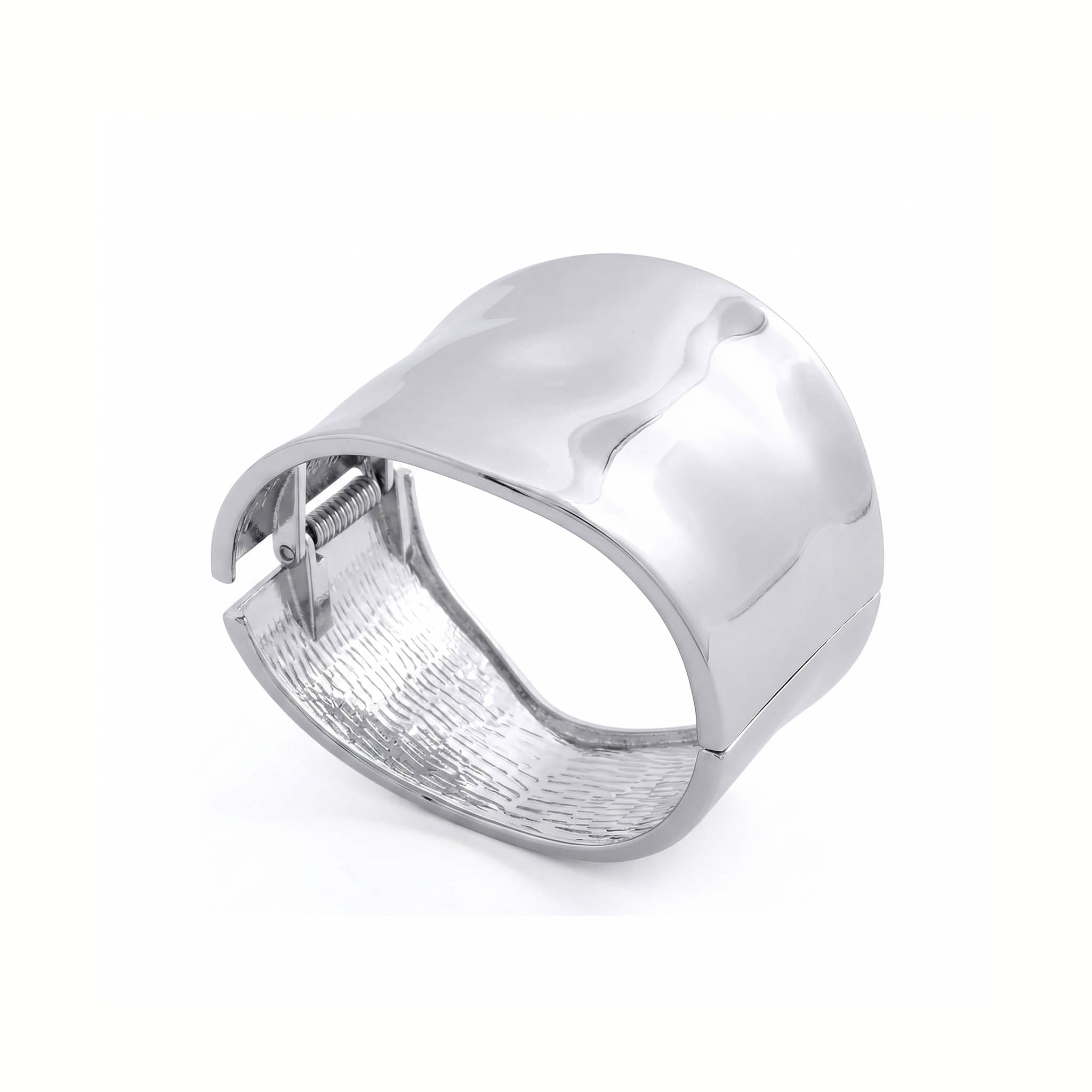 Sculptural Silver Cuff