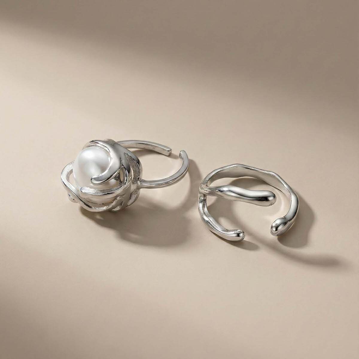 Luna Knot Ring Set