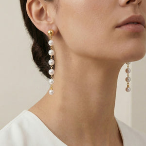 Pearl Cascade Drop Earrings