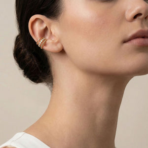 Aurora Crystal Gold Ear Cuff