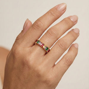 Rainbow Crest Ring