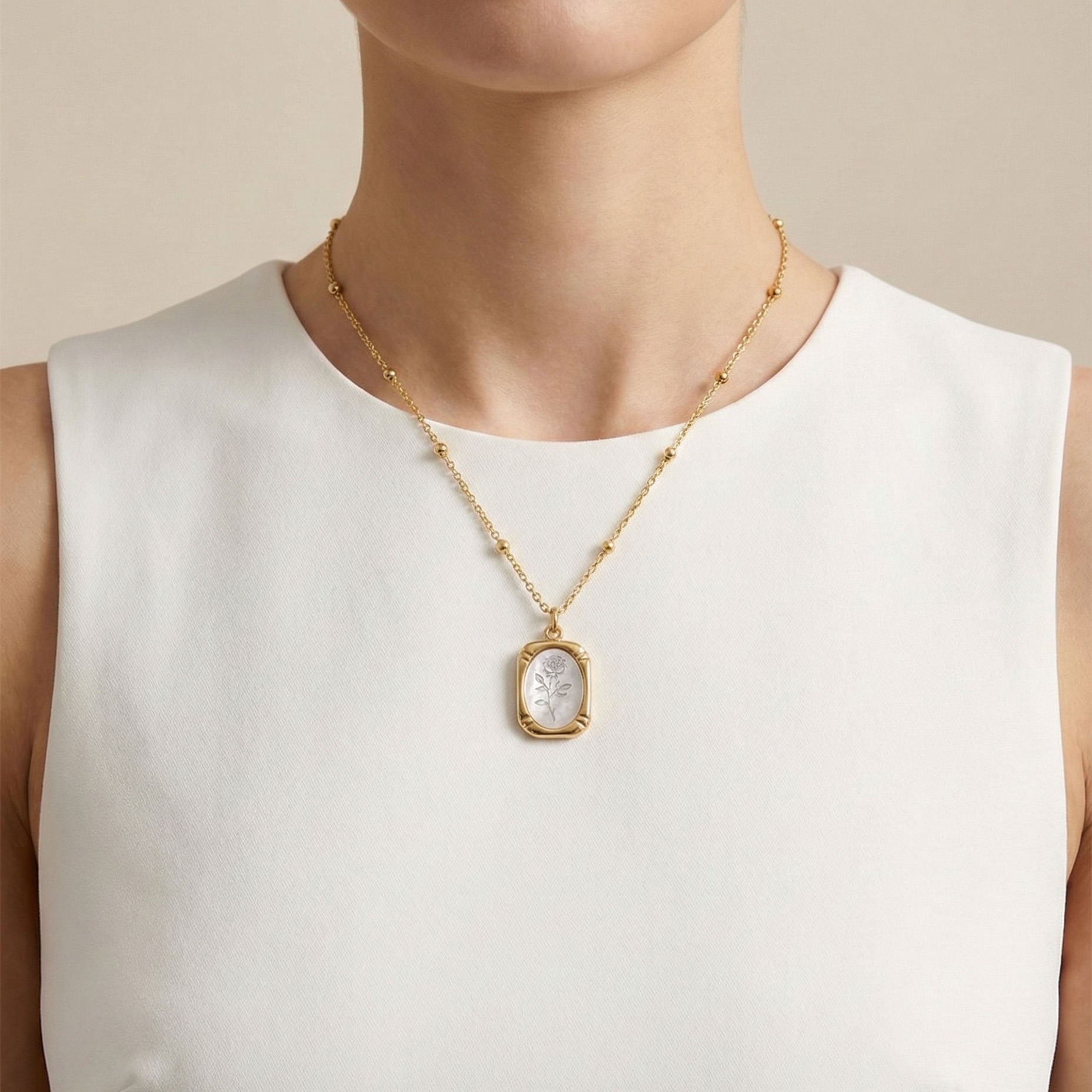Aurora Rose Pendant