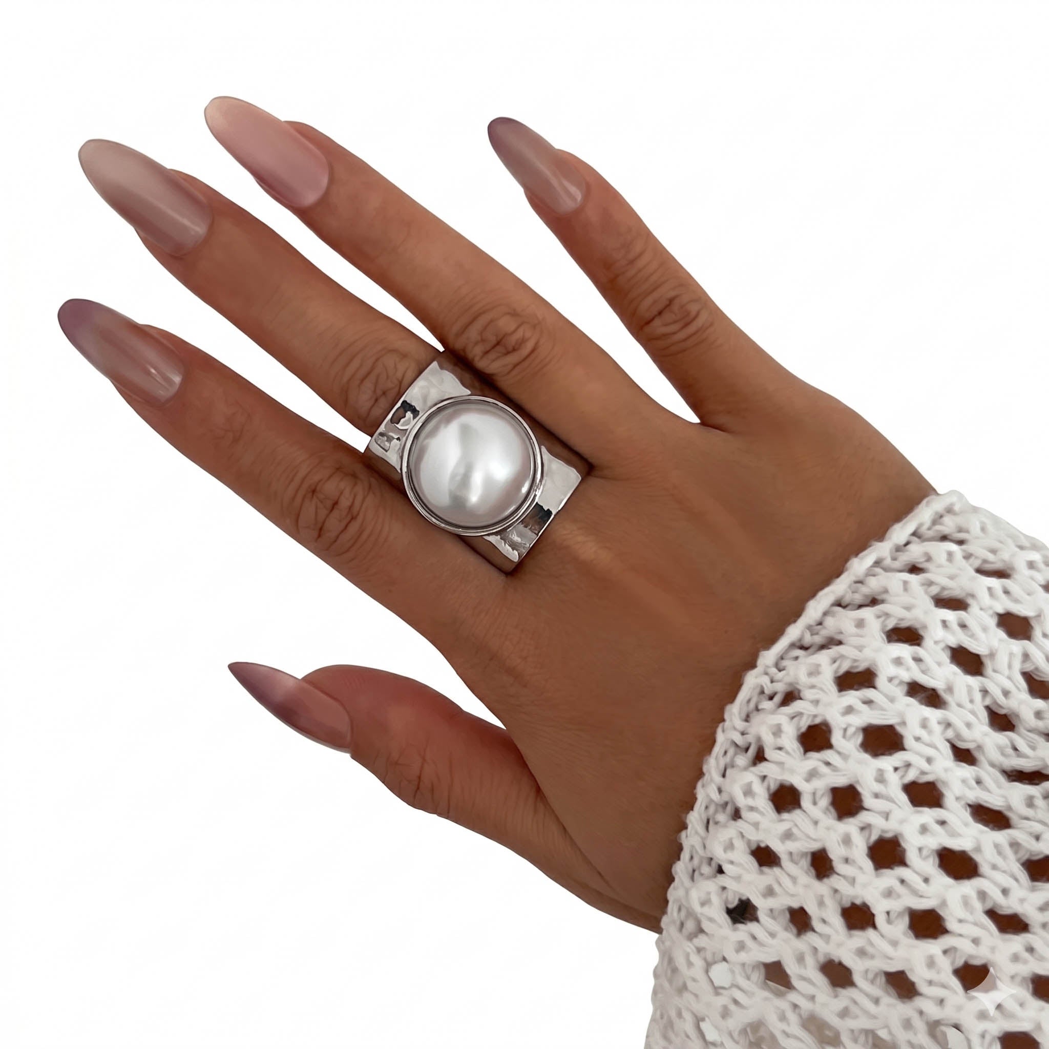 Large Pearl Signet