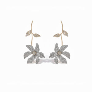 Starlit Vine Bloom Earrings