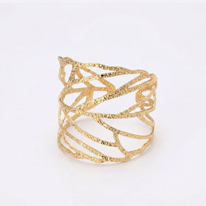 Golden Lattice Cuff