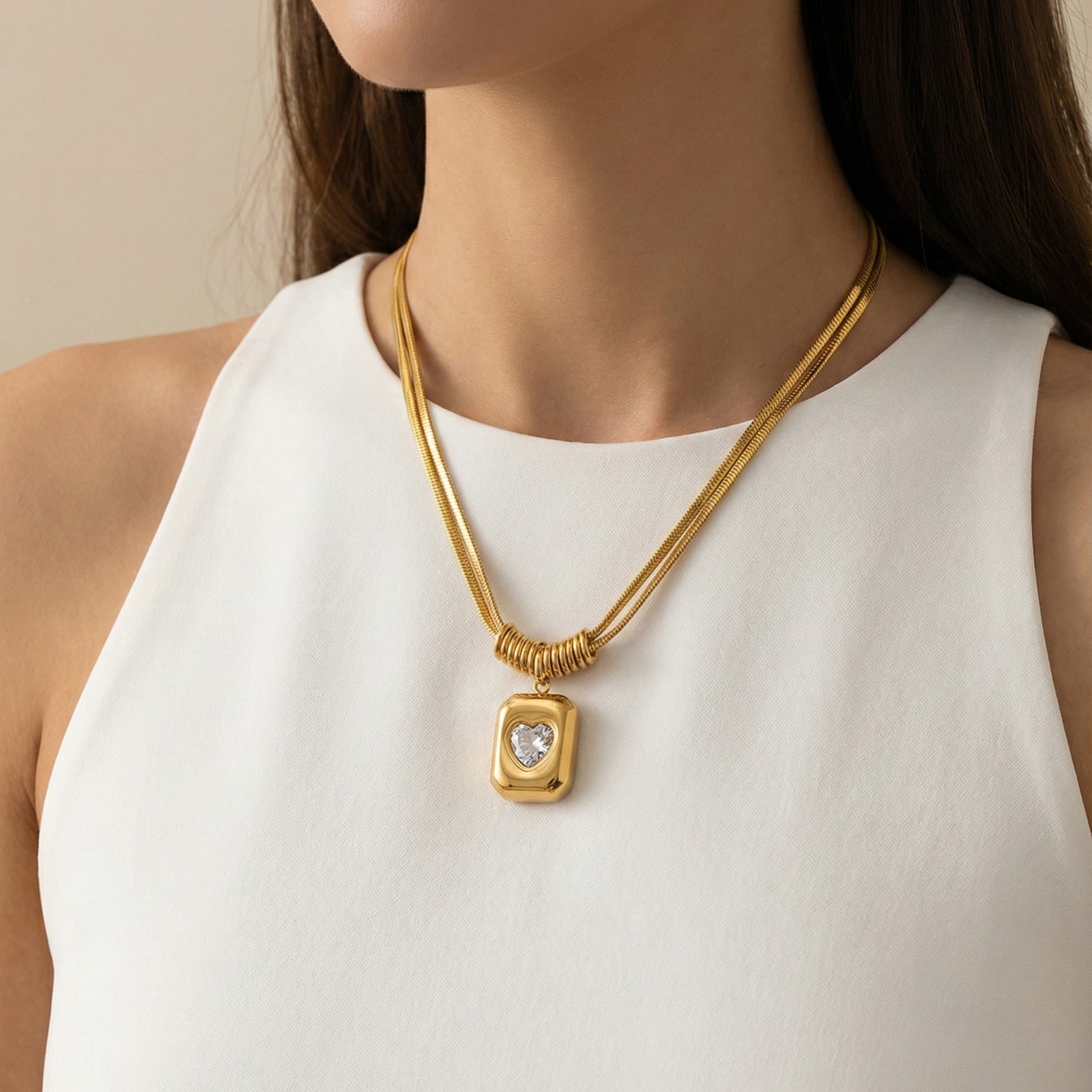 Heirloom Heart Locket Necklace