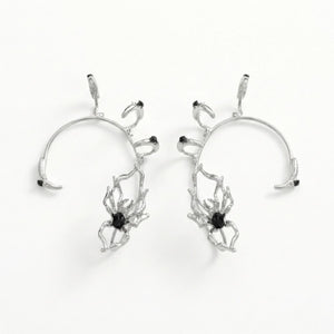 Midnight Web Ear Cuff Pair