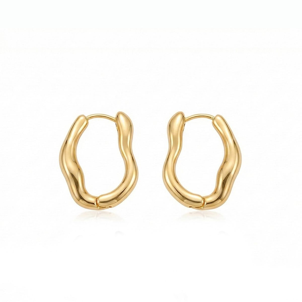 Organic Curve Hoop Earrings