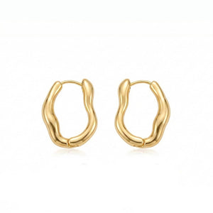 Organic Curve Hoop Earrings