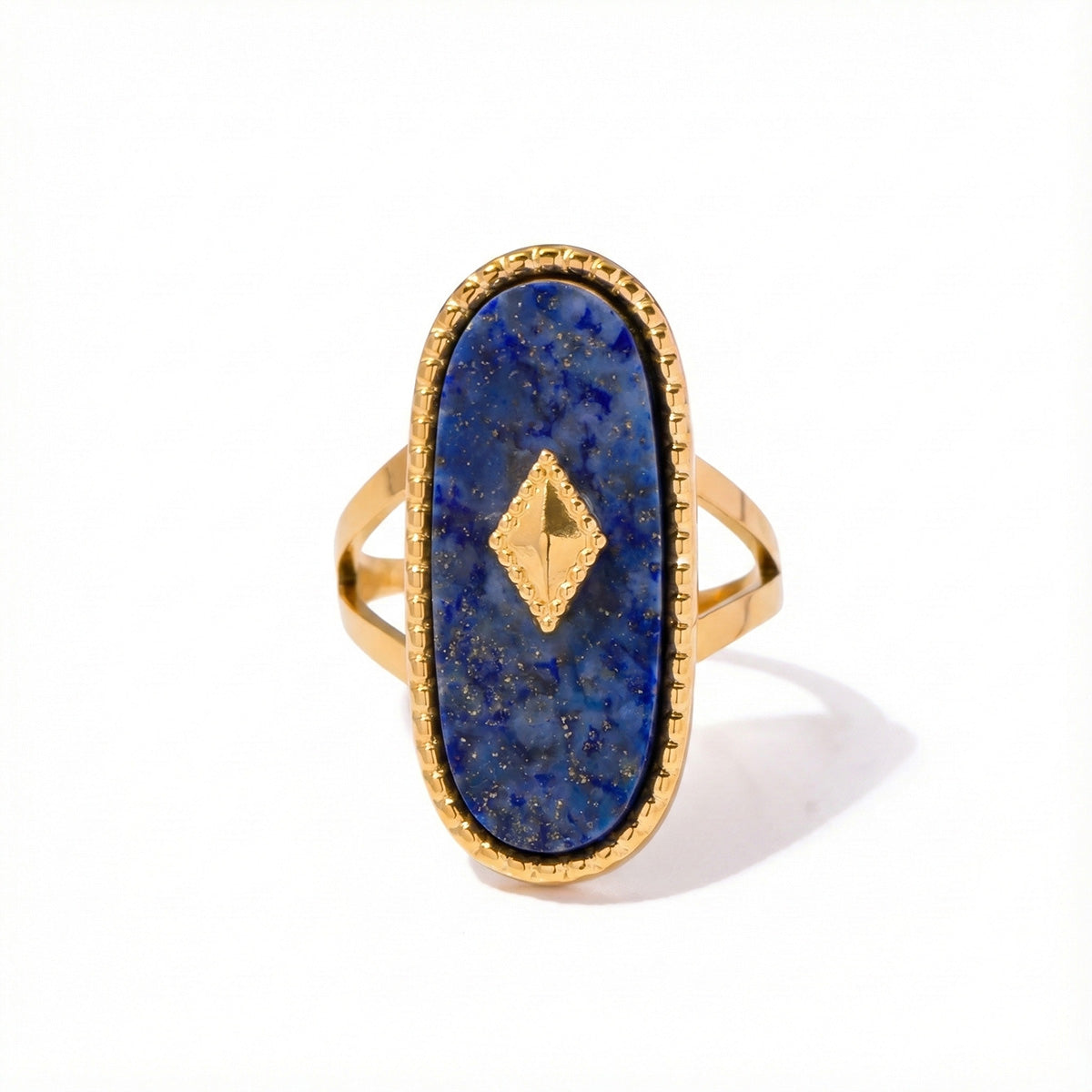 Royal Lapis Marquise Statement Ring