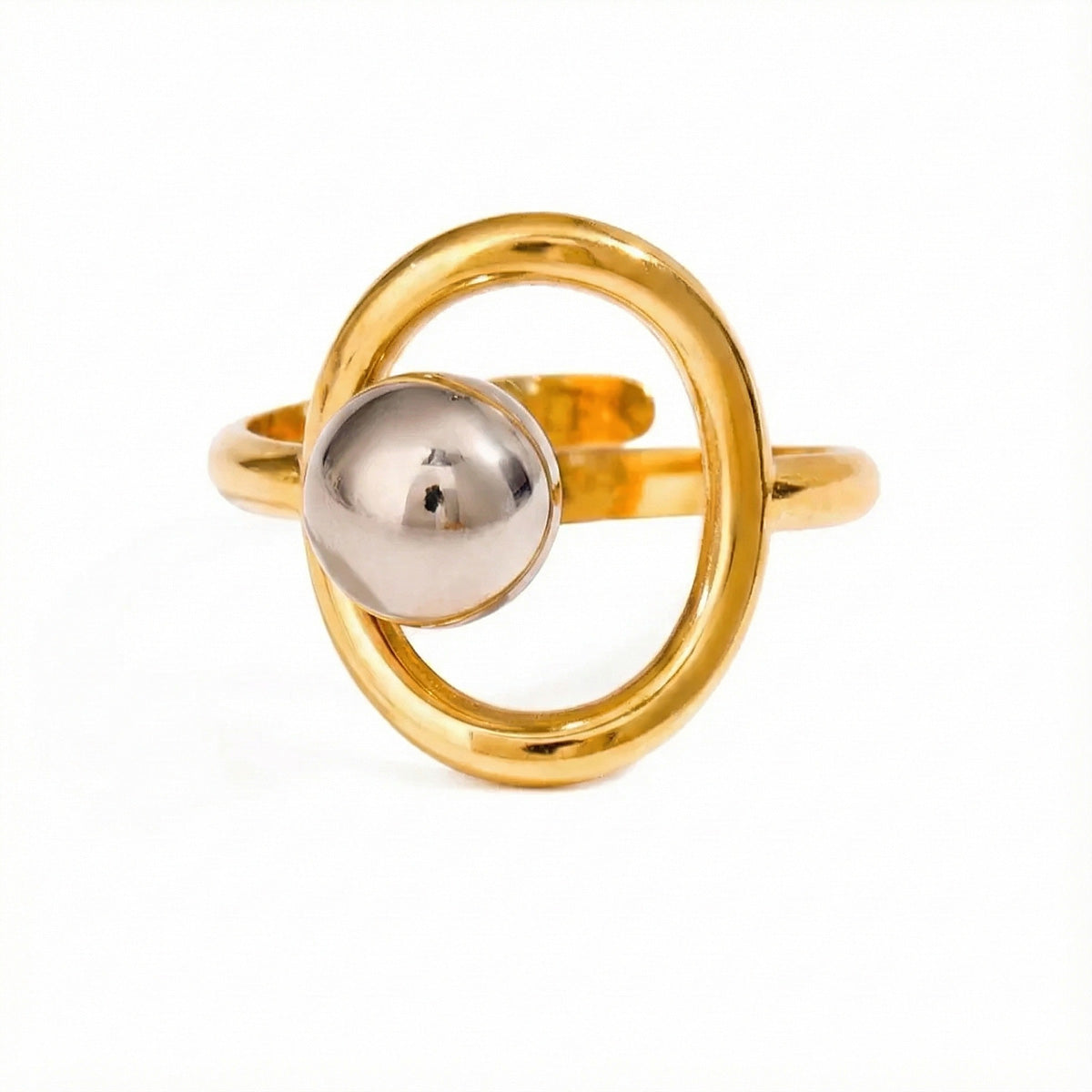 Orbit Sphere Open Ring