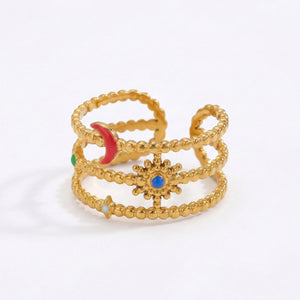Sun & Moon Layered Ring